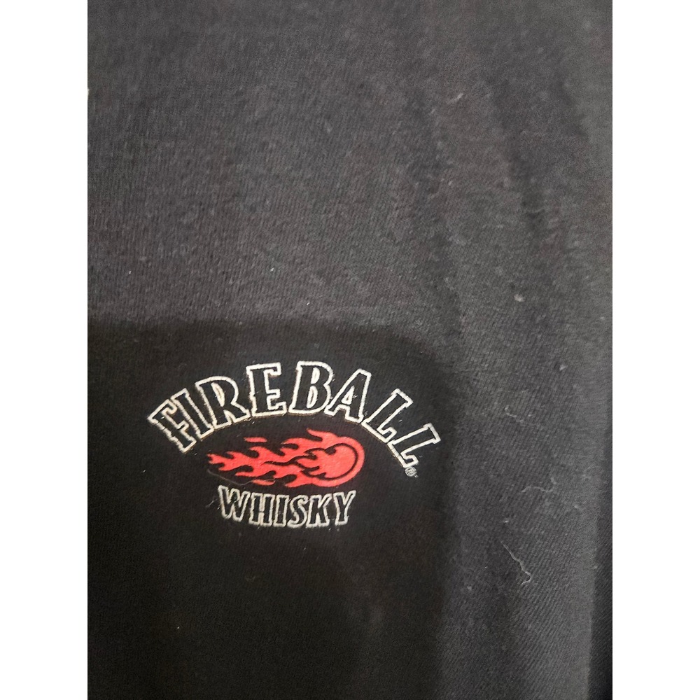 Fireball Whisky Mens Black Graphic T-Shirt Your Wise Bartender Promo Tee XL